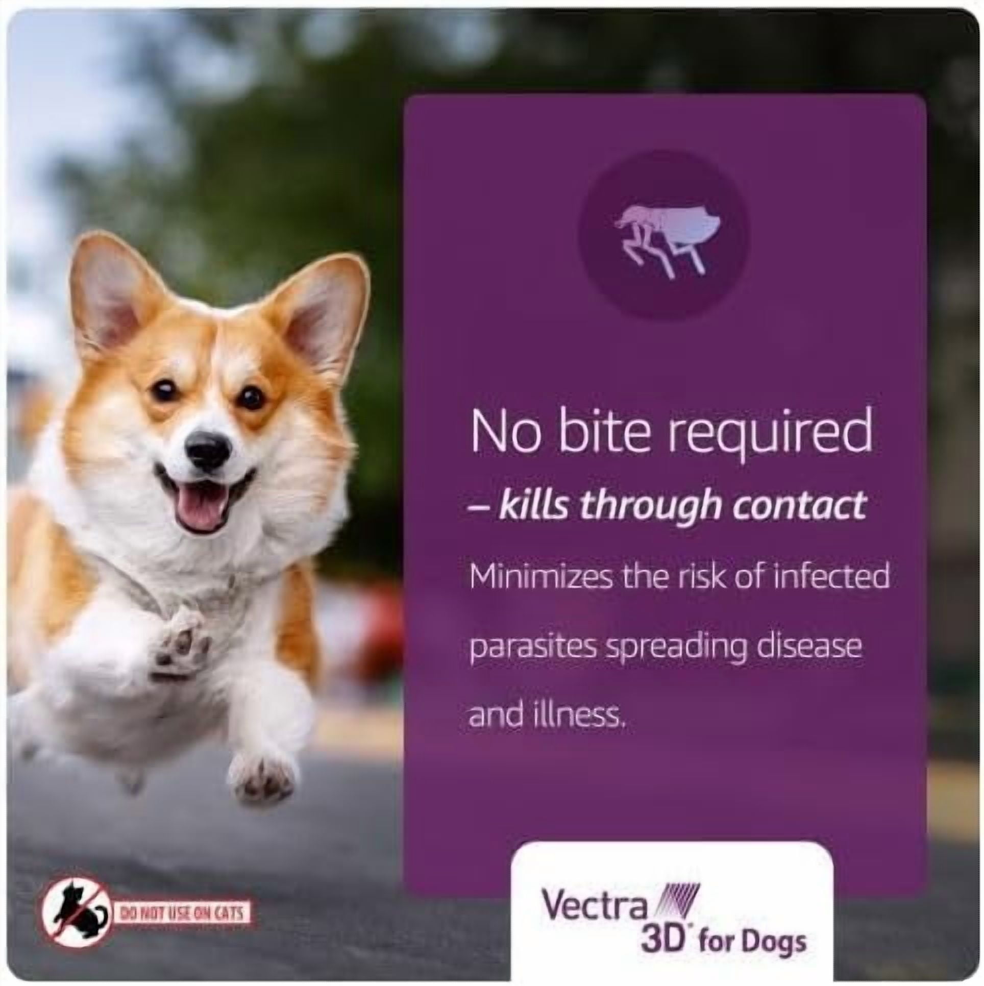 Vectra 3D Topical Spot on Flea & Tick Dogs Puppies 21-55lbs. 6CT