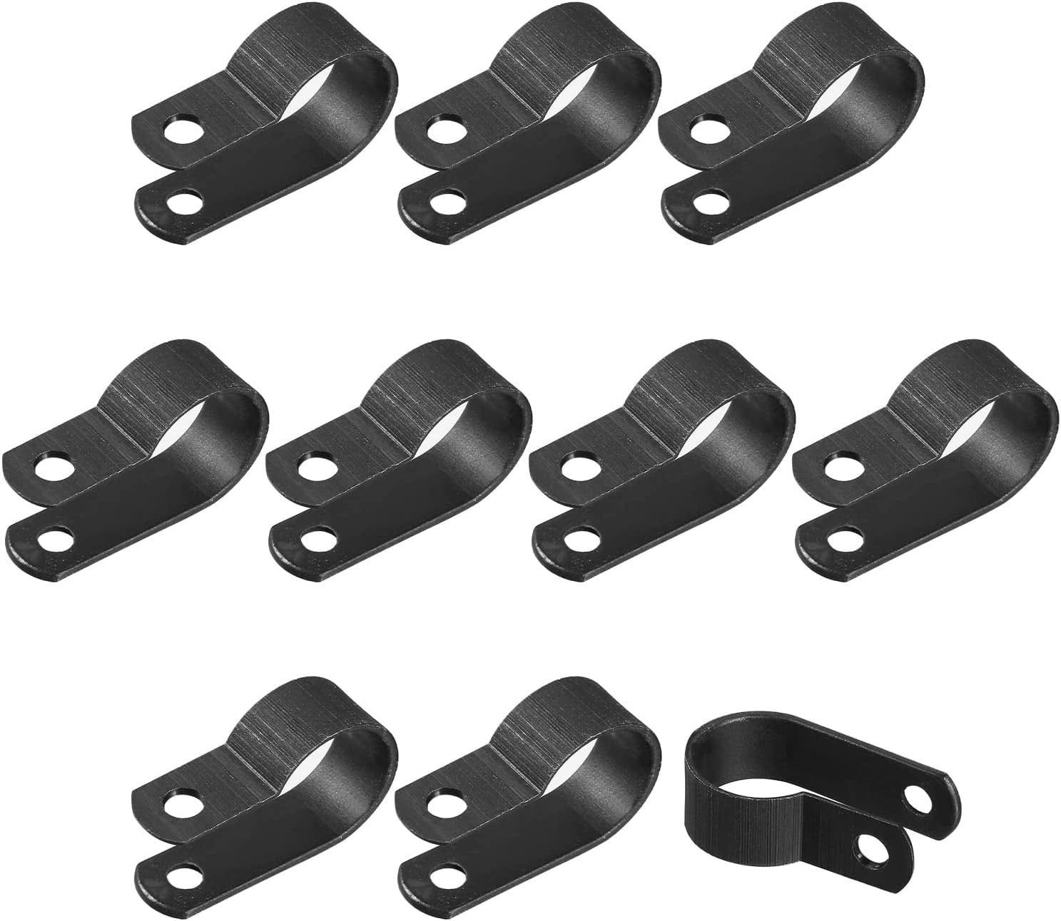Rtype Cable Clips Wire Management Clamp, [for Keeping Wire Neat ] Nylon / 0.59inch / Black