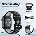 thumbnail image 3 of Bandas deportivas compatibles con Apple Watch de 44 mm y 42 mm para hombres y mujeres, 3 of 6