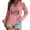Pink, variant on WXLWZYWL Halloween Sweatshirts for Women Long Sleeve Shirts V Neck Bat Pumpkin Ghost Witch Printed Loose Casual Pullover Tee Tops Hoodie Fall Clothes 2024