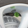 thumbnail image 3 of JilgTeok 4PCS Universal Jeweled Bling Rhinestone Tire Wheel Valves Cap Cover Car Utility, 3 of 4