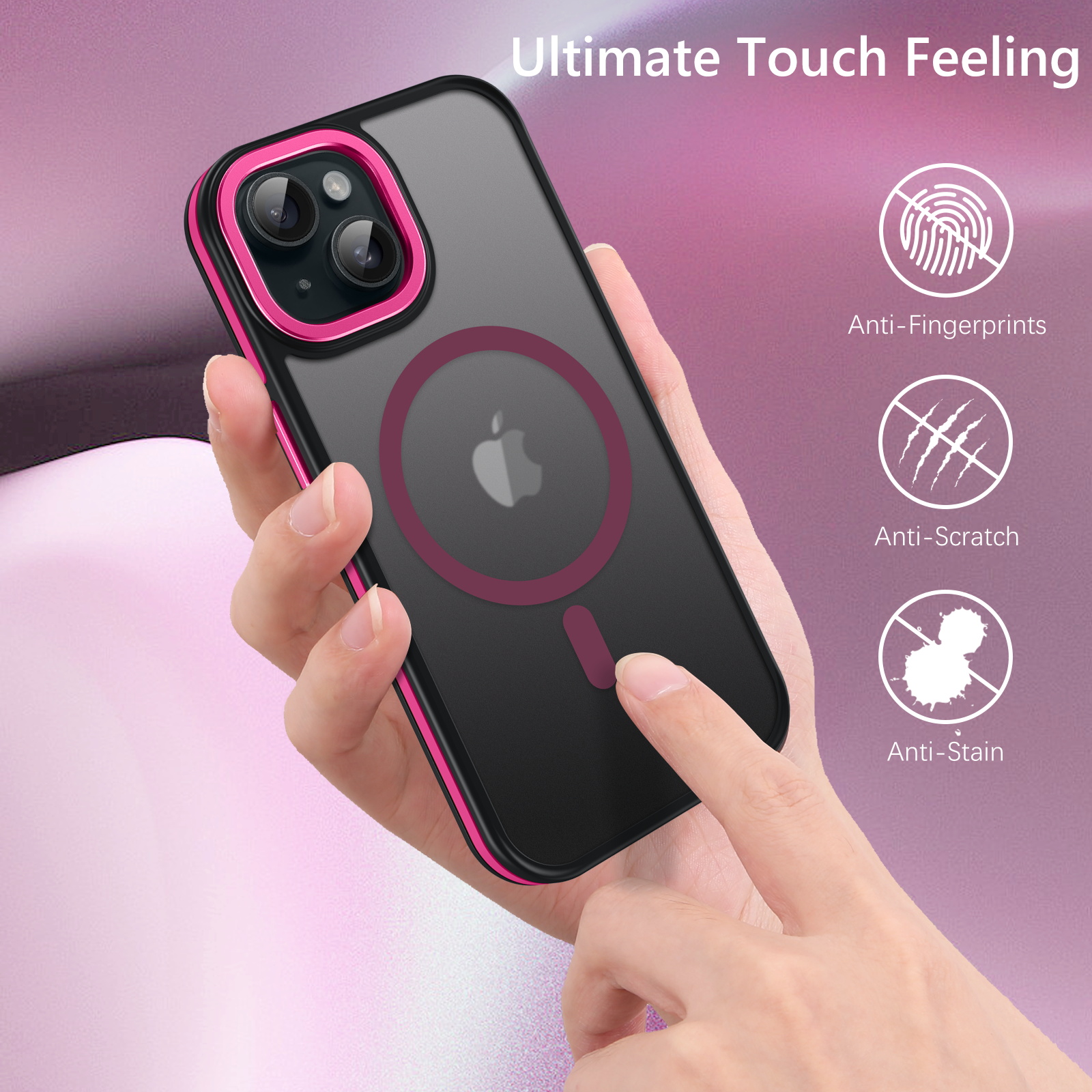 Veningo iPhone 13/14 MagSafe Case, Hot Pink photo 3