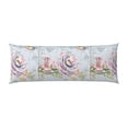 thumbnail image 2 of Gaeub Vintage Rose Printed Long Body Pillowcase Envelope Closure 1 Pack Wrinkle for Night Sweats - 20x54 in, 2 of 8
