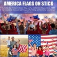 thumbnail image 6 of Handheld American USA Stick Flags, Counrty Flag, Great for Patriotic Decorations-10/20/50/100pcs, 6 of 8