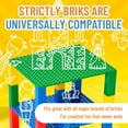 thumbnail image 5 of Strictly Briks Classic Baseplates 6" x 6" Brik Tower | Building Bricks for Towers and More | 4 Basic Colors Stackable Base Plates & 30 Stackers, Multi-color, 5 of 7