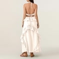 thumbnail image 5 of Taylonsss Womens Summer Dress Strappy Halter Tie Backless Solid Color Beach Casual Outfit, 5 of 9