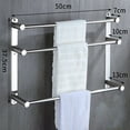 thumbnail image 3 of HONEIER Bathroom Towel Bar, 20 Inch Towel Racks for Bathroom Wall Mounted, Modern Heavy Duty Stainless Steel Bath Towel Holder, 2/3 Layer, 3 of 11