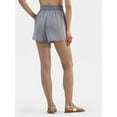 thumbnail image 4 of Time and Tru Women's and Women's Plus Shimmery Woven Shorts Coverup, Sizes XS-3X, 4 of 6