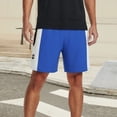 thumbnail image 7 of Paiwinds Men's Solid Color Elastic Waist Athletic Shorts with Pocket - Nylon Spandex Running Basketball Shorts for Outdoor Fitness Workouts and Casual Wear, 7 of 7