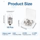 thumbnail image 2 of Uxcell 18 Pcs E10 Miniature Screw Base Light Bulbs, 24V 0.06A Mini Light Bulbs Flashlight Replacement Lamp 1.44W with Box for Home DIY Circuit Electrical Experiment, Warm Yellow Light, 2 of 7