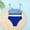 czb# Blue165, variant on CUZIBR Baby Girl Bikini Swimsuit Tow Piece Outfits Color Block Print Bow Spaghetti Strap V-Neck Front Ring Ruched Tankini High Waist Fashionable Beach Pool Party Bathing Suit Swimwear,Blue,5-6 Years