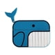 thumbnail image 1 of Funda Protectora Compatible con Apple AirPods Pro 2 - Funda de Silicona Portátil para Auriculares Llavero 3D - Patrón de Ballena Azul - Funda Protectora para Tapones para los Oídos, 1 of 4