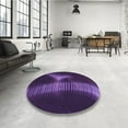 thumbnail image 4 of Ahgly Company Machine Washable Indoor Rectangle Transitional Purple Violet Purple Area Rugs, 7' x 9', 4 of 7