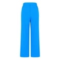 thumbnail image 4 of Bogo Linen Pants Women Long Tall Women'S Petite Pull Up Casual Pants With Pockets Fashion Pants For Women Trendy Sweatpants Women Baggy Wide Leg Petite Womens High Waist Trousers Long, 4 of 5