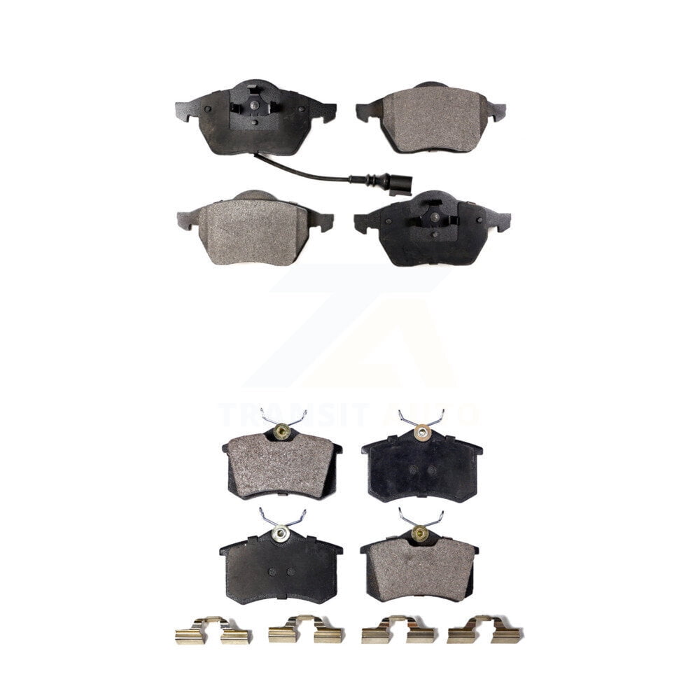 Positive Plus Front Rear Semi-Metallic Brake Pads Kit for