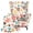Paw Prints Pattern, variant on HELLHERO 2 Piece Stain Resistant Wingback Chair Slipcover, Vintage Mandala Pattern Polyester Non-slip Wingback Chair Cover for Office Living Room