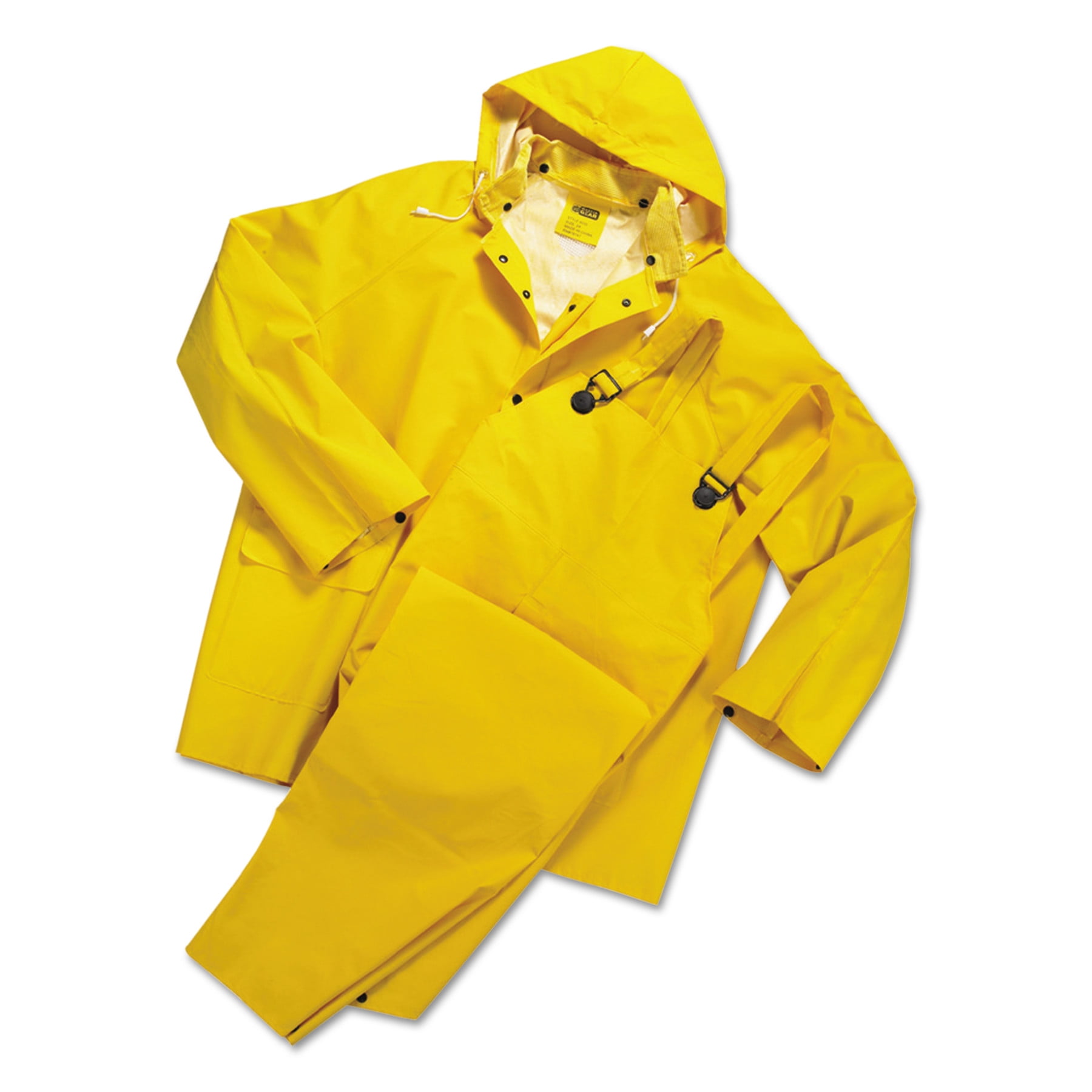 Anchor Brand Rainsuit, PVC/Polyester, Yellow, Large ANR9000L Walmart