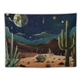 thumbnail image 5 of Nawypu  Desert Mountain Tapestry Moon Desert Cactus Starry Night Nature Landscape Southwestern Boho Retro Aesthetic Minimalist Tapestries Wall Hanging For Room, 5 of 6