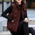 thumbnail image 6 of Hvyesh Women Winter Puffer Vest Lightweight Stand Collar Sleeveless Padded Jackets Oversized Puffer Waistcoat with Pockets, 6 of 10