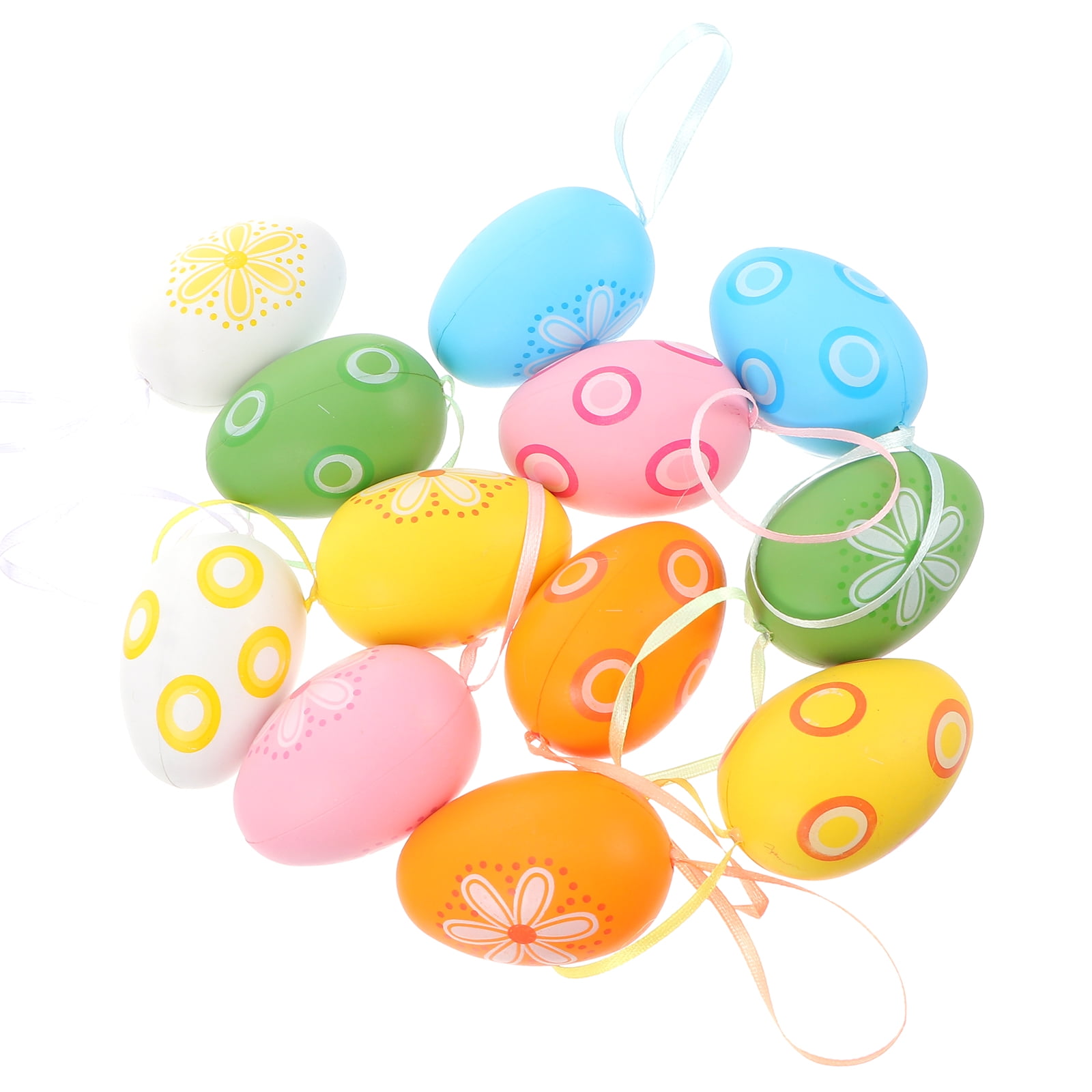 omvatten Uitgebreid Verbazing 12pcs Decorative Easter Day Printed Eggs Gift Ornament Simulation Easter  Eggs - Walmart.com