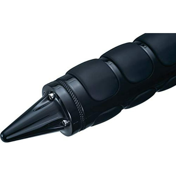 Kuryakyn 6359 Accessoire de Guidon de Moto : Embout de Poignée Stiletto, Noir Brillant, 1 Paire