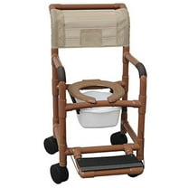 MJM International Health Care Grade Plastic Wide Shower Chair, 22 in ...