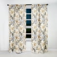 thumbnail image 5 of Designart "Chrysanthemum Mandala Serenity III" Floral Room Darkening Curtain Single Panel, 5 of 6