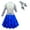 Blue+Gloves, variant on Zombies Alien Costume Girls Movie Dress Up Outfits Clothes Kids Halloween Cosplay for Party
