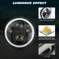 thumbnail image 2 of For Chevy Impala El Camino 5.75" 5-3/4"LED Headlights Hi/Lo Beam Angle Eyes 4PCS, 2 of 18