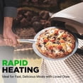 thumbnail image 6 of 360° Portable Pizza Oven with Rotating Pizza Stone, Rain Cover, Regulator, and Hose, 6 of 7