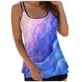 thumbnail image 1 of adviicd Tankini Tops Only Women Ruffle High Waisted Tankini Swimsuit Tummy Control Bathing Suit(Blue,L), 1 of 5