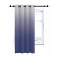 thumbnail image 7 of Blue Gray Thermal Insulated Blackout Curtains for Bedroom 45 Length Gradient Room Darkening Curtain 1 Panel Grommet Window Curtain Drape for Living Room Nursery Room, 7 of 7