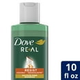 thumbnail image 2 of Dove Real Biomimetic Care Resist Daily Shampoo with Vegan Elastin All Hair Types, Coconut, 10 fl oz, 2 of 9
