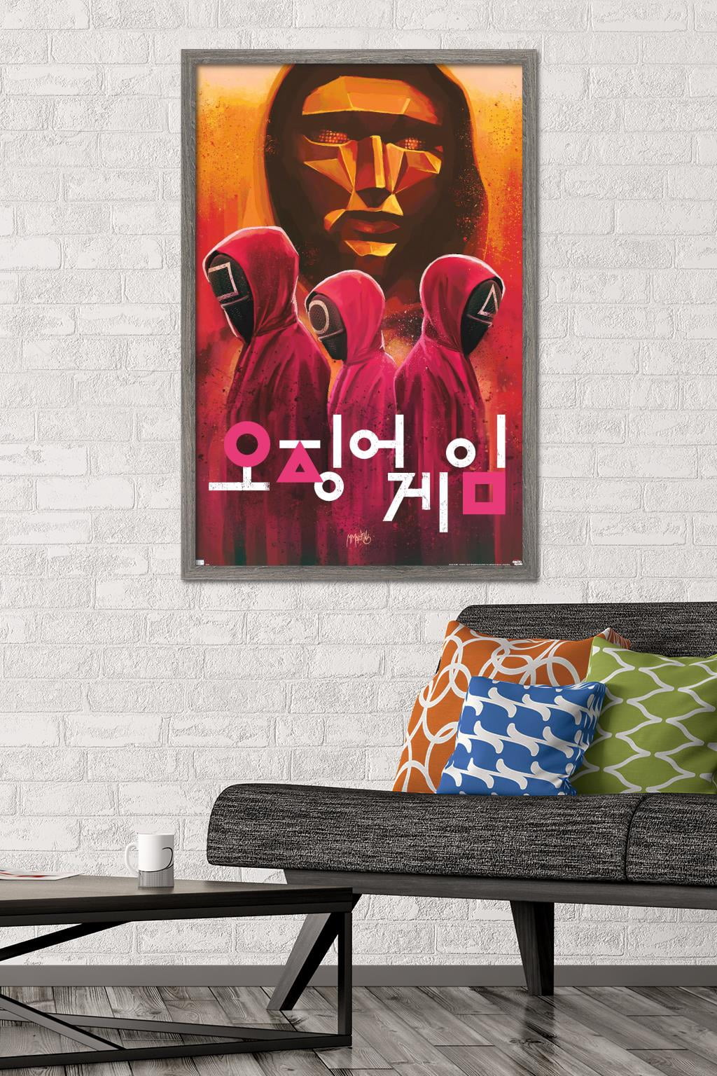 Netflix Squid Game - Evil Group Wall Poster, 22.375" x 34" Framed