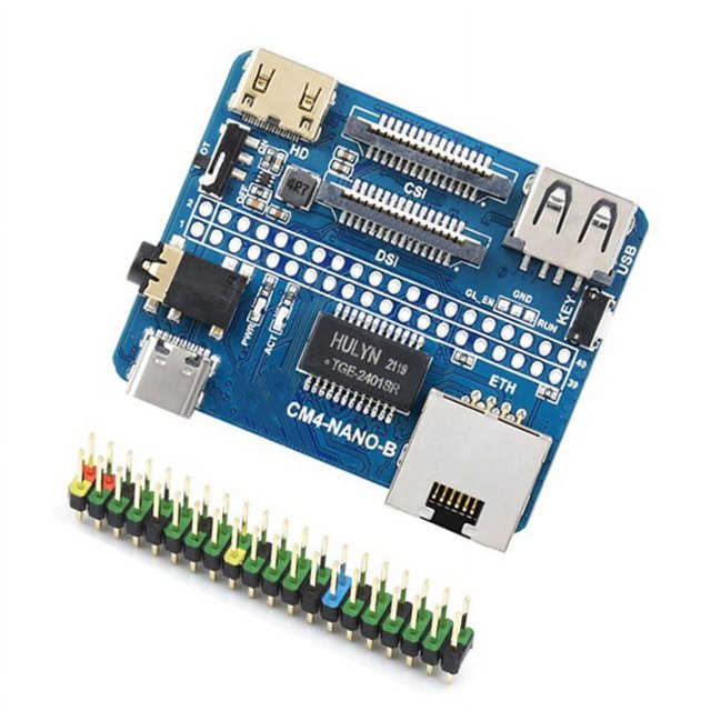 Placa de Expansión para CM4 NANO B, Puerto Gigabit RJ45, 4K, 30 Fps, 40 GPIO para Módulo de Cómputo para 4