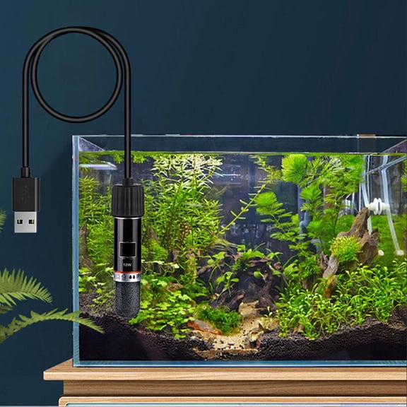 HAVELOR Mini Aquarium Heater, 0.71 x 3.34 Inch, Automatic Constant Temperature Control, Provides Stable Warm Water for Small Fish Tanks(black,1pcs)