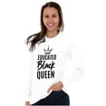 thumbnail image 4 of Educated Black Queen Empowered Women Plus Size Long Sleeve Graphic Tee Brisco Brands 2X, 4 of 6