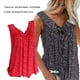 thumbnail image 3 of Jumpingount Camiseta sin mangas con cuello en V Camiseta sin mangas para mujer Camiseta suelta para mujer Chaleco suelto Top de verano Prendas para la parte del cuerpo Rojo L, 3 of 6