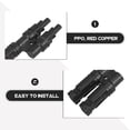thumbnail image 2 of Photovoltaic Connector for Solar Panel Connector 1Pair Durable Construction, 2 of 5