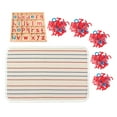 thumbnail image 1 of Materiales de aprendizaje de idiomas con alfabeto móvil, juguetes educativos Montessori de madera 5 paquetes de letras, 1 of 9