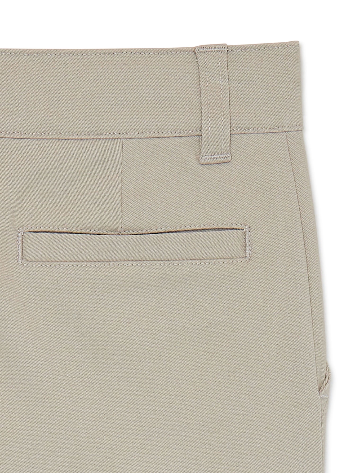 Wonder Nation Boys School Uniform Flat Front Shorts, Sizes 4-18 & Husky