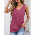 thumbnail image 3 of SwiftWear 2Pcs V-Neck Long Tank Tops for Women Loose Fit Cute Summer Tops Soft Casual Sleeveless Beach Vacation Cami, 3 of 7