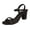Black, variant on KEGIRLOM Women's Fashionable Casual Spring And Summer Versatile Plus Size Beach Solid Color Round Toe Open Toe High Heels Sandals Gold 9