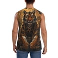 thumbnail image 4 of Balery Tiger In The Fallen Leaf Forest Camisetas sin mangas para hombre, absorbe la humedad y protege contra el mal olor.-Medium, 4 of 7