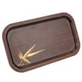 thumbnail image 1 of LAFGUR Plateau à Collations en Bambou, Assiette de Service, Restaurant pour Plateau de Service Familial, 1 of 8