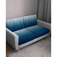 thumbnail image 3 of Navy Blue Ombre Couch Cushion Covers Stretch, Washable Sofa Seat Covers Individual Seat Cushion Sofa Slipcovers Contemporary Gradient Abstract Art Couch Cover Furniture Protector L-1PCS, 3 of 7