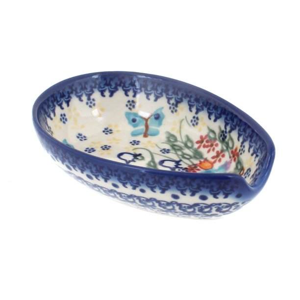 Polish Pottery Garden of Eden Small Spoon Rest
