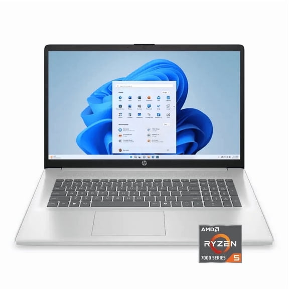 Pre-Owned HP - 17.3" Full HD Laptop - AMD Ryzen 5 7520U 2023 - 8GB Memory - 512GB SSD - Natural Silver