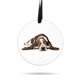 thumbnail image 1 of WIRESTER Large 3 inch Acrylic Ready to Hang Ornament, Hanging Ornaments for Christmas Tree Holidays Party Home Office Xmas Tree Decoration Gift - Basset Hound Dog Lying Down Looking Up, 1 of 6