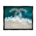 thumbnail image 2 of Stupell Industries Beach Waves Crashing Shoreline Glam Fashion Detail Graphic Art Luster Gray Floating Framed Canvas Print Wall Art, Design by Ziwei Li, 2 of 5
